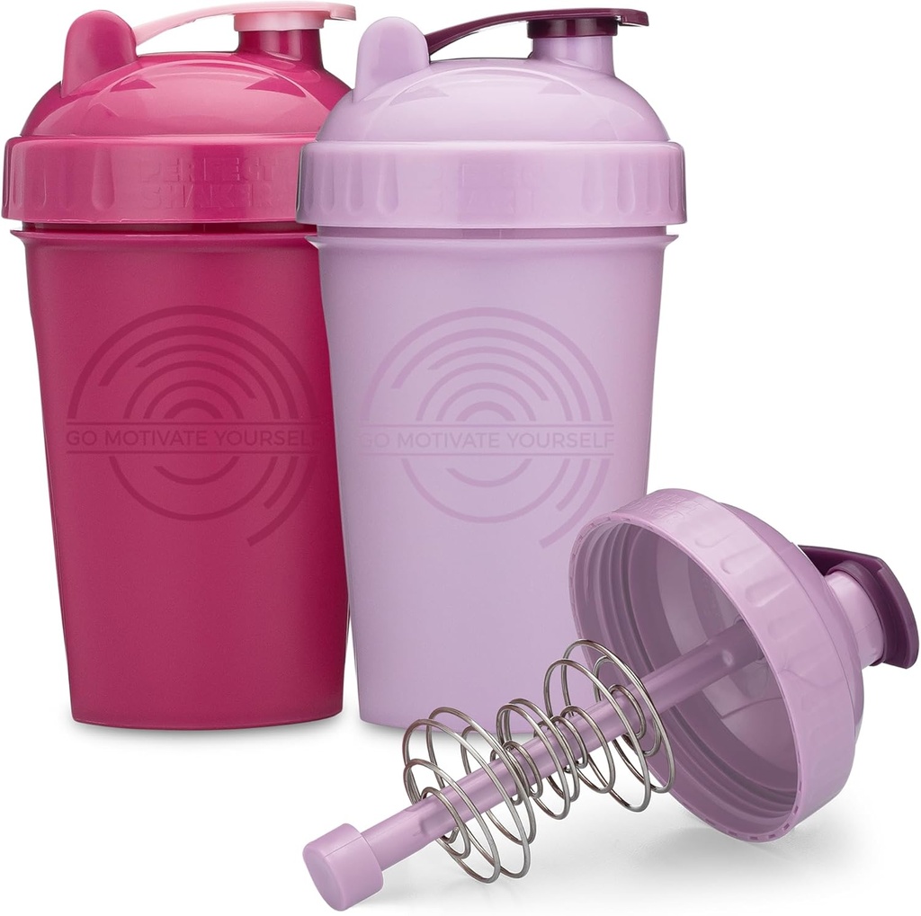 GOMOYO 20-Ounce Shaker Bottle with Action-Rod Mixer | Shaker Cups with Motivational tsitaadid | Protein Shaker Bottle is BPA Free and Dishwasher Safe | Vaarika & Lavendel