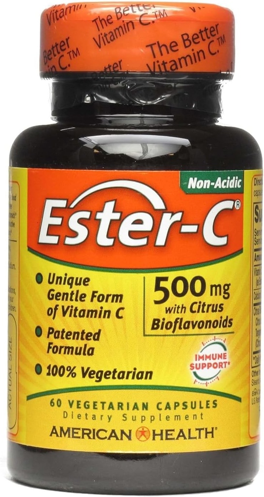 American Health, Ester-C, 500 milligrammi, 60 köögiviljakapslit