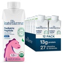 KATE FARMS Orgaaniline pediaatriline peptiid 1, 5 valem , vanilje , ainuallikaga hüdrolüüsitud taimepõhine toit suu- või torutoiduks , 8, 45 oz (12 pakk )