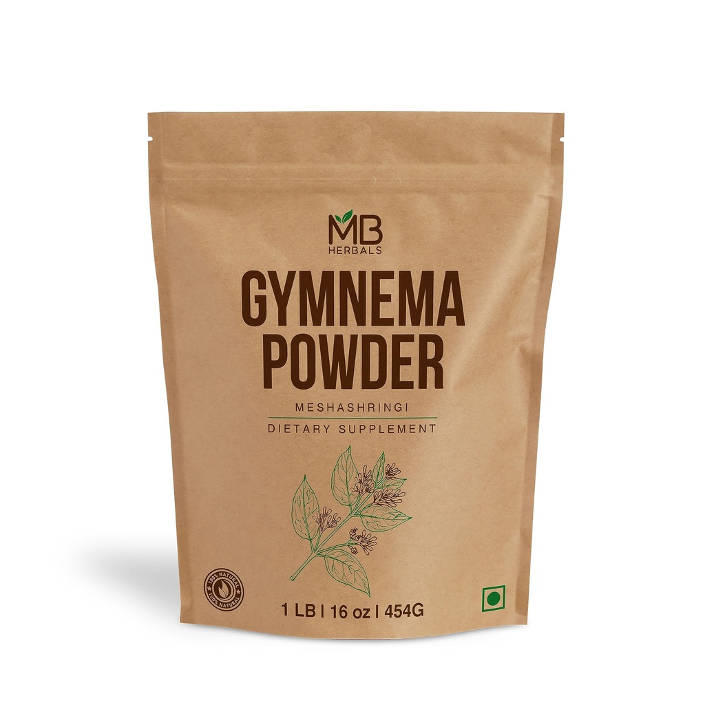 MB Taimed Gymnema Leaf Powder 1 lb / 16 oz | 454 Gram | Meshashringi Powder | Gymnema Sylvestre