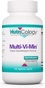 Nutrikoloogia Multi-Vi-Min täiendus - Multivitamiin meestele ja naistele, raua, igapäevaste vitamiinidega, täiskasvanutele, kõrge potentsi, biosaadavusega, taimetoitlaste kapslitega - 150 loend
