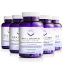 Relumiinid L-Glutatiooni kompleks 1650mg - Antioksüdandi tugi alfa-lipohappega, NAC, L-metioniiniga, E-vitamiiniga, naha tervise täiendusega, valmistatud USA-s - 90 taimekapslit x 5 pudelit
