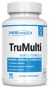 PEScience TruMulti multivitamiin meestele, igapäevane valem Premium C-vitamiiniga, D-vitamiiniga, tsink, kroompikolinaadi lisand immuunsuse toetamiseks, kelaatsed mineraalid, 90 lihtne neelata kapslid
