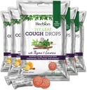 HERBION Naturals Ivy Leaf Cough tilgad tüümiani ja lagritsaga, Honey Sidrun Maitse, Soothes Cough, täiskasvanutele ja lastele üle 6 aasta, 125 loend, pakend 5