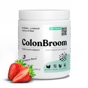 ColonBroom Psyllium Husk Powder (Maasikas) - Colon Cleanse puhumiseks Relief & Soolestiku Tervis - Colon Broom Fiber Powder Drink - Vegan, Gluteenivaba, Non-GMO Fiber Powder Supplement, 50 Servings