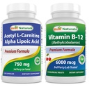 Parimad looduslikud atsetüül L-karnitiin ja alfa-lipohape 750 mg ja vitamiin B-12 6000 mcg