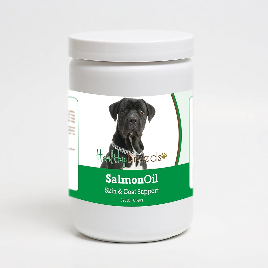 Tervislikud tõud Cane Corso Lõheõli Pehme närimine 120 Count