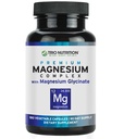 Trio Toitumine Magneesiumikompleks 90 päeva pakkumine 420 mg | Looduslik rahulikkus, lõdvestumine, stressi leevendamine ja lihaste taastumine | Magneesiumglütsinaadi lisand B6-vitamiini kiireks imendumiseks *