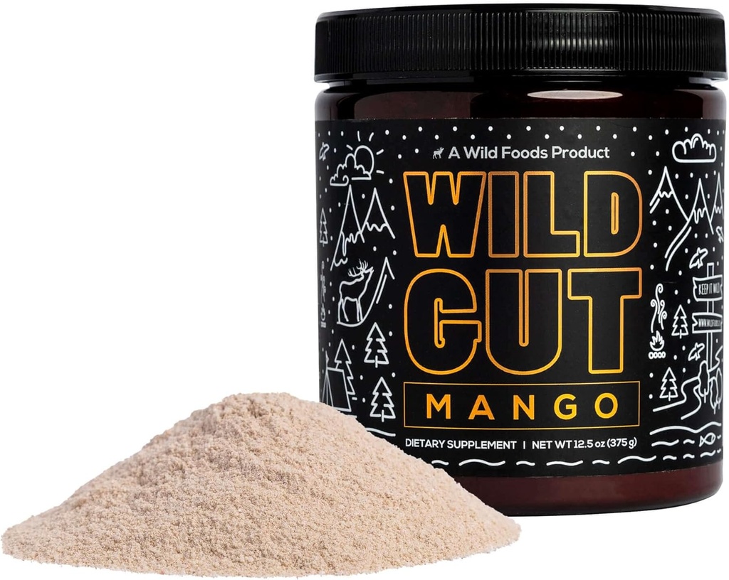 Wild Gut Daily Elektrolüüt Joogipulber seedetrakti toetamiseks: Psyllium Husk, magneesium, probiootikumid, seedetrakti ensüümid, FOS, lagrits, glutamiin, prebiootikumid - IBS, Bloating, gaas, krambid 12,5oz