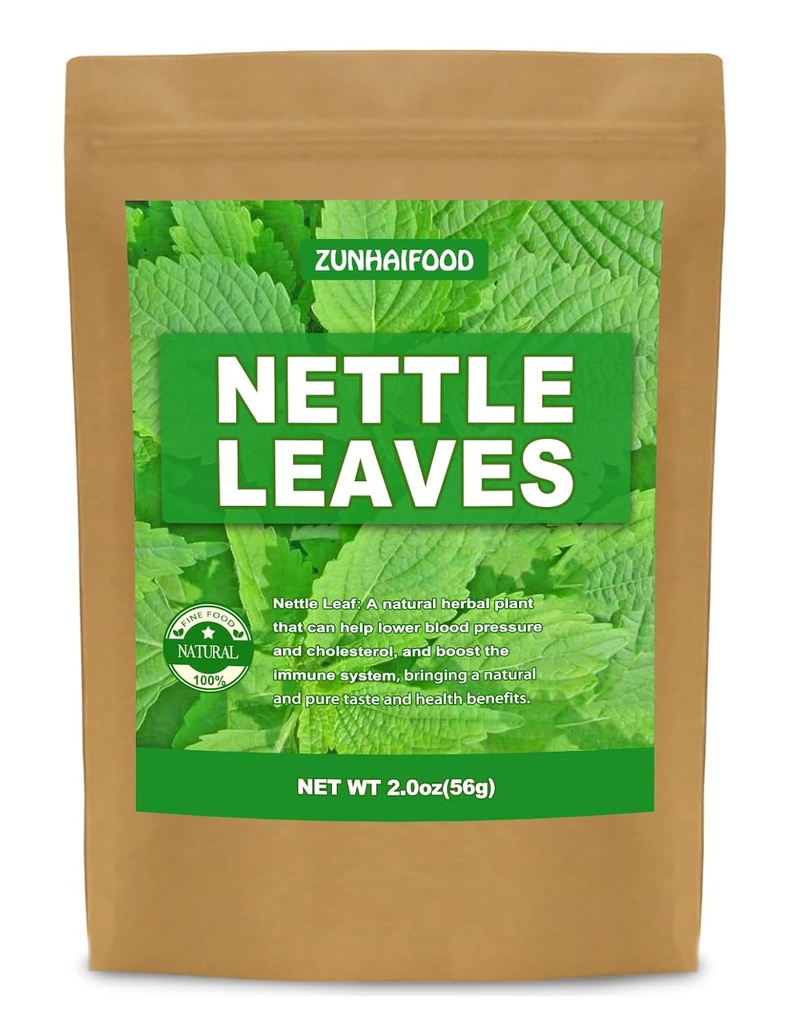 Premium terved nõgeslehed, looduslik nõgeslehik, 2,0 oz(56 g), pakend 1, 100% puhas, ilma Gmo, ilma lisanditeta