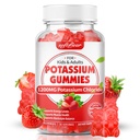 softbear Kaalium Gummies täiskasvanutele, Sugar Free Kaalium Chloride Gummies 1200mg tugijala krambid ja elektrolüütiline tasakaal Suur potentsi Kaaliumilisand, maasikamaitse 60 Count