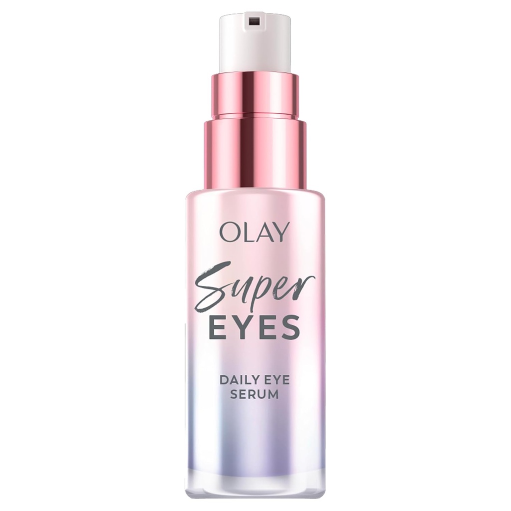 Olay Super Eye Seerum - C-vitamiin, kofeiin, niatsiinamiid, Amino Peptiid, Aloe Vera - Brightens Dark Circles, Anti-kortsus, Anti-Aging, Brightening, Smooths Fine Lines, Firming, Hüdreerimine, 0,45 Oz