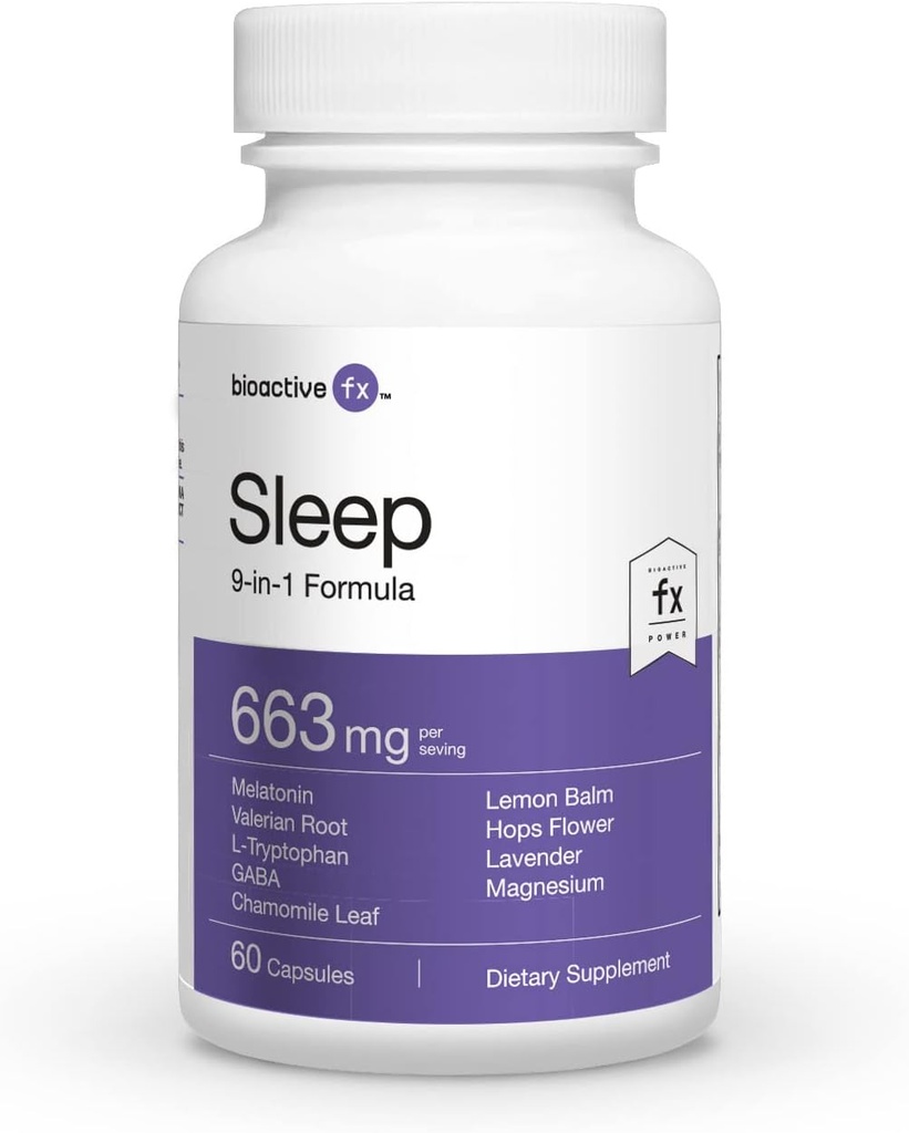 Sleep - 60 kapslit - kõik looduslikud -100% narkootikumidevaba une abi ja mitte-Habit moodustamine - võimas 9-in-1 valem täiustatud taimse kompleksiga