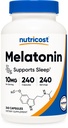 Nutrikost melatoniin 10 mg, 240 kapslit, mitte-GMO ja gluteenivaba