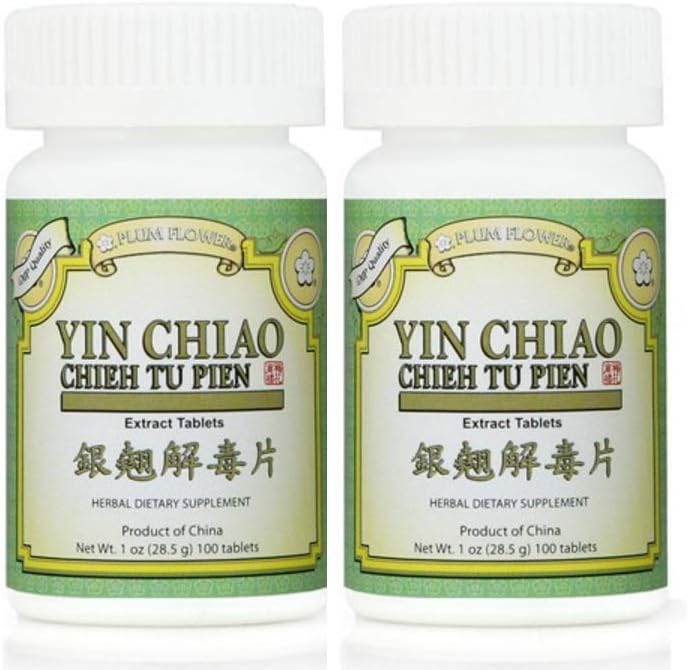 Plum Flower Yin Chiao Chieh Tu ekstrakt, 100 tabletti (2-Pack)