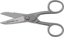 Klein Tools 100CS All-Purpose Precision Käärid, valmistatud USA-s, 5,25-tollised nikliga kaetud nipid, tömbi näpunäited ja juhtme eemaldamise särgid, mitmeotstarbeline professionaalseks ja koduseks kasutamiseks