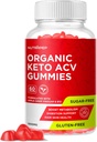 Orgaaniline Keto ACV Gummies - Gluteenivaba ja suhkruvaba õunasiidri äädikalisand naistele meestele (1000MG)