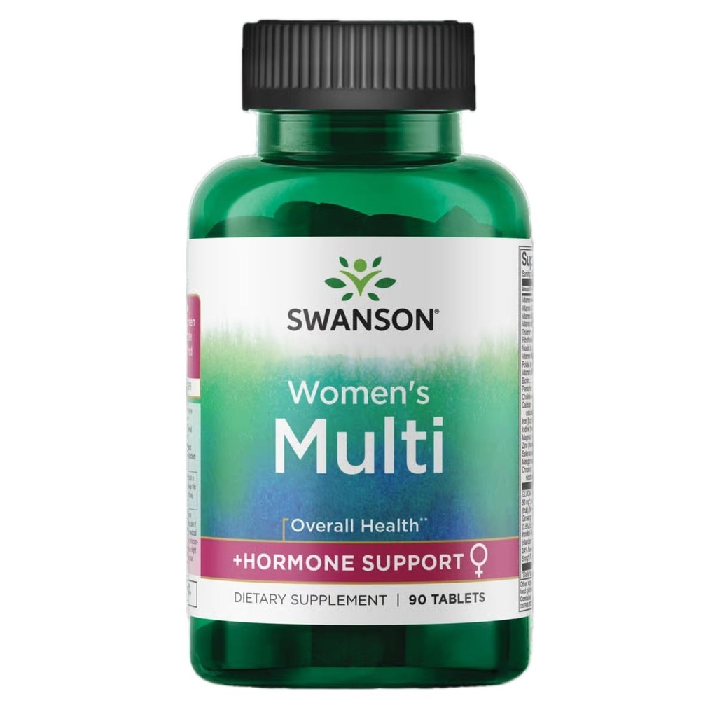 Swanson Multi Naiste Prime Multivitamiini Multimineraalne Energia Immuunhormoon Tasakaal Heaolu Terviselisa 90 tabletti (Tabs)