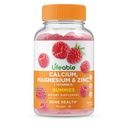 Elujõuline Kaltsium Magneesium Tsink D3-vitamiini kummidega | Suur maitse Kaltsium Magneesium Tsink D3 Täiendus | Hammaste ja Luude Terviseks | Kaltsiumkummid täiskasvanutele | 90 Gummies