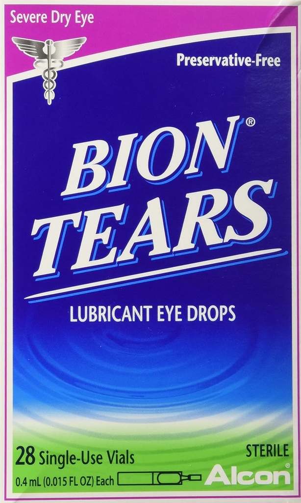 Alcon Bion Tears Ühekordsed Viaalid, 28 Krahv