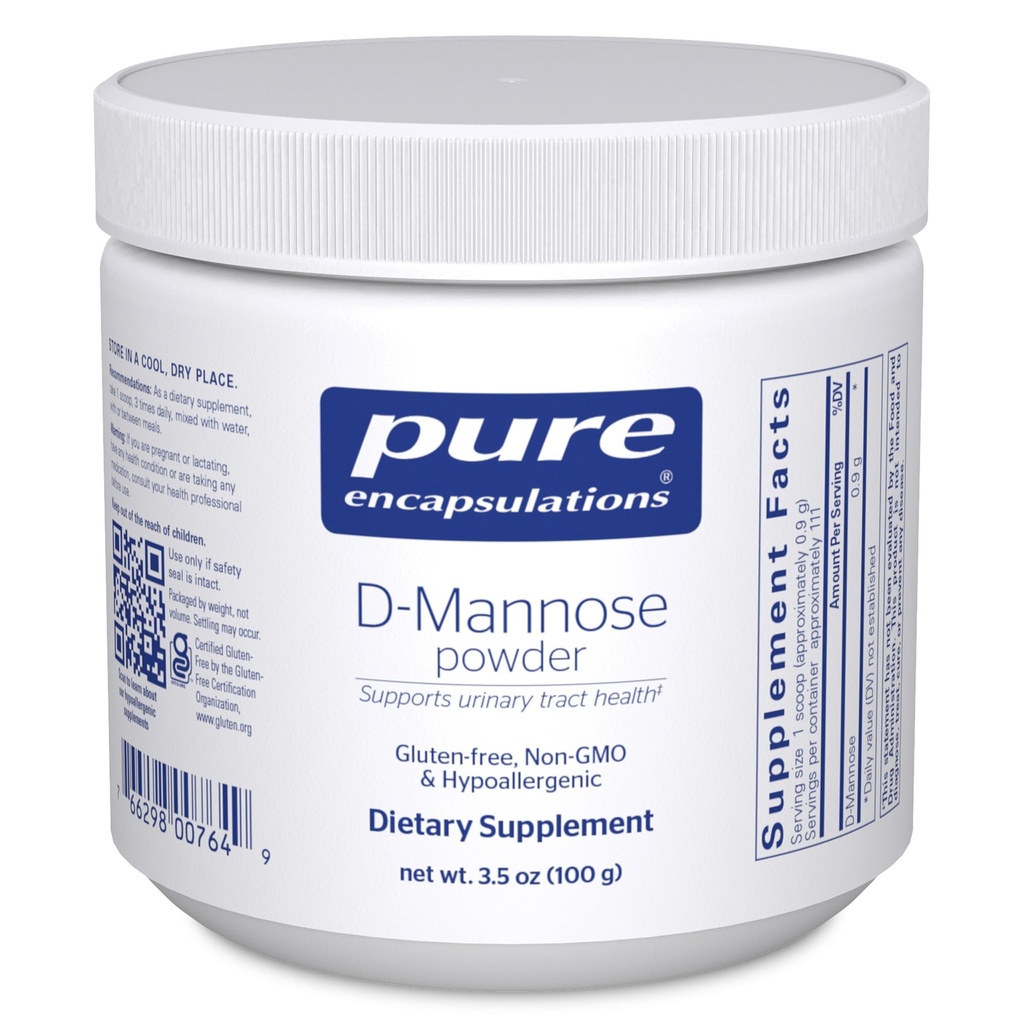 Puhas kapseldamine D-mannoosi pulber - kuseteede toetamiseks - kuseteede toetamiseks - kuseteede toetamiseks ja põie terviseks * - lihtne lahustuv pulber - mitte-GMO & Vegan - 3,5 oz