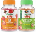 Elukõlblikud B komplekssed lapsed + kurkumi lapsed, kummipael - suurepärane maitse, vitamiinilisand, gluteenivaba, GMO-vaba, närimiskumm