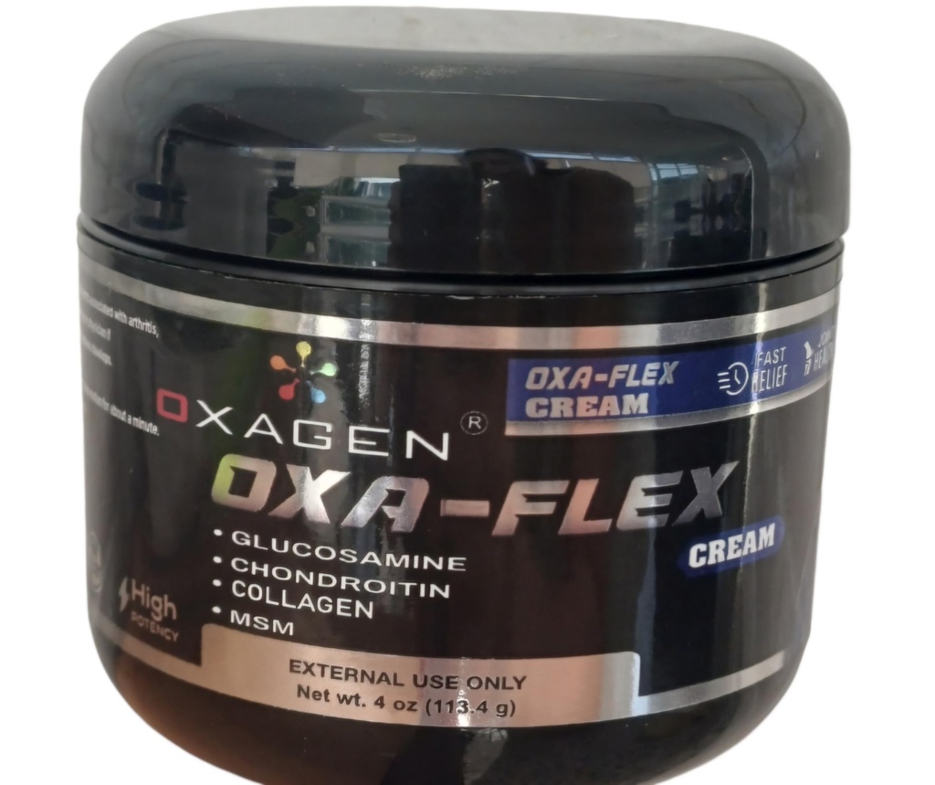 OXA-Flex Glükosamiin & kondroitiin kreem MSM & kollageeniga | Looduslik kreem meestele ja naistele | Soothe liiges, luu ja lihasvalud, parandada liikuvust, leevendada ebamugavust ja kiirendada paranemist - 4 Oz