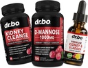 Neerupuhastus & D Mannoosilisandid - neerude detox & põietoetus Vedel tilgad Täiendus, D-Mannose 500mg 1000mg kapslid - DMannose Jõhvikas, tugineerud, põis ja kuseteede Tervis