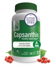 Tervis Thru Toitumine Kapsantiin 40mg - Ultimate Eye Supplement | Tervislik nägemise tugi & Sinine valguse kaitse Kuiv silmade leevendamine Capsicum Annuum'ist tuletatud kapslina | Pakend 30