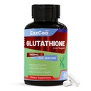 Glutatioonilisandi 1000mg Antioksüdant täiendus - Premium Vegan valem immuunsuse toetamiseks, naha helenduseks ja maksa detoksiks - allergeenivaba, mitte-GMO, efektiivne heaolu suurenemine (60 kapslit)