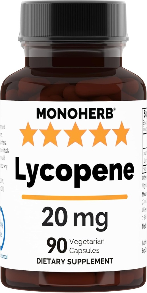 MONOHERB lükopeen 20 mg kapsli kohta - 90 Veg kapslit