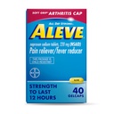 Aleve Gelcaps koos Soft Grip® Cap, Naproxen Naproxen Naatrium, Valu leevendamise meditsiin, 40 Count