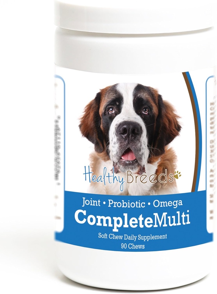 Terved tõud Saint Bernard Kõik ühes multivitamiinis Pehme närimine 90 krahv