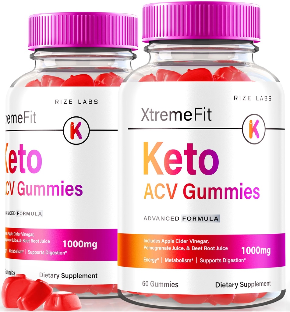 Rize labs - Xtremefit Keto ACV Gummies Advanced Kaalulangus, Advanced Formula, Apple Siidri Äädikas Supplement (120 Gummies)