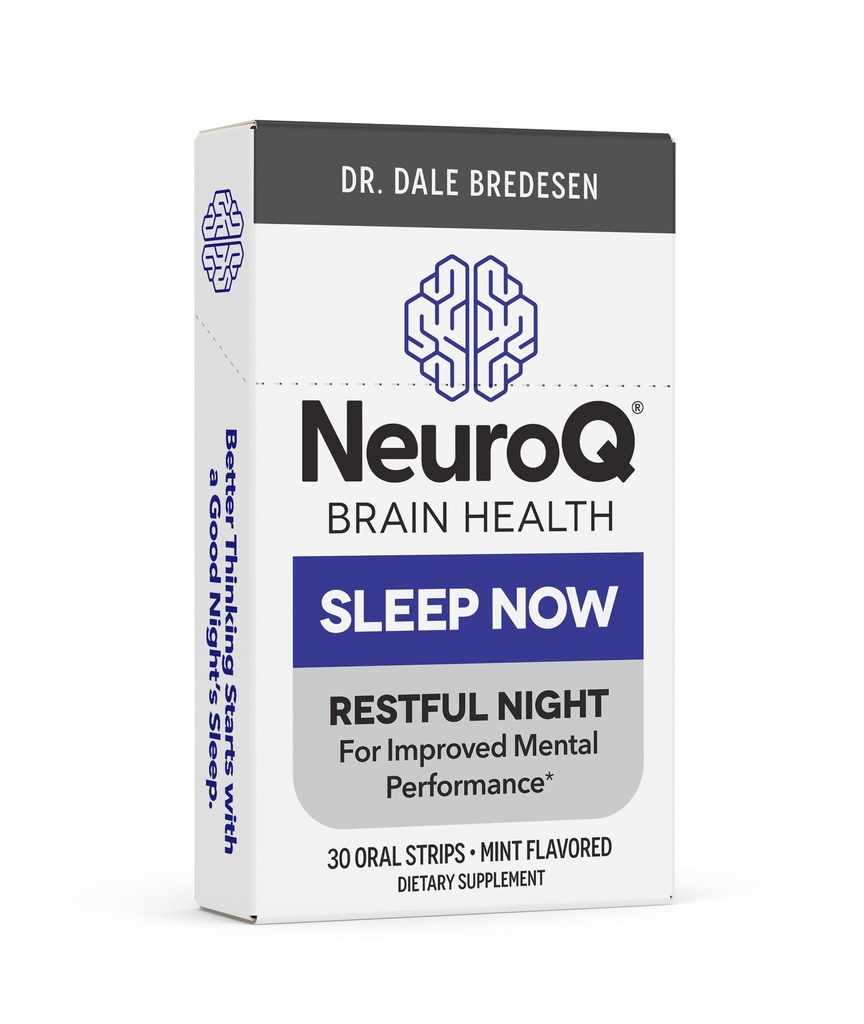 LifeSeasons NeuroQ Sleep Now - Natural Sleep Support Supplement - Säilitada tervislikke unetsükleid ja ajufunktsiooni - Melatoniin & L-Theanine - Mitte-Habit Forming - 30 Mint Suuline ribad