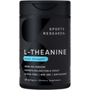 Sport Research Double Strength L-Theanine Supplement - Suntheanine Softgels Fookuses, Lõõgastav & Alertness - Non-Drowsy Support valmistatud kookosõli, Non-GMO & Gluten Free - 200mg, 120 Count