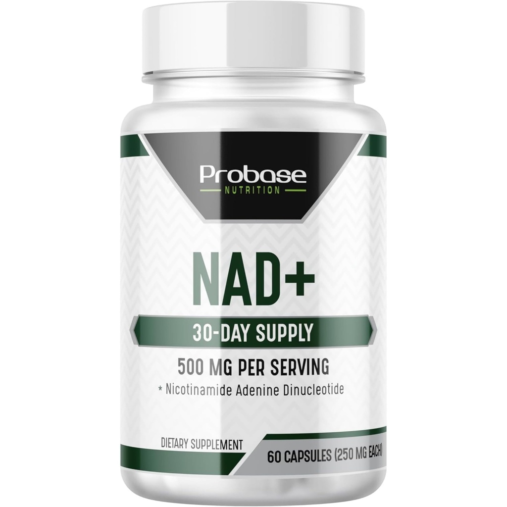 Probase Nutrition NAD Supplement 500mg High Potency 30 Day Supply NAD Maximizer Sarnane nikotiinamiid Riboside Vegan Non GMO Testitud kolmas osapool