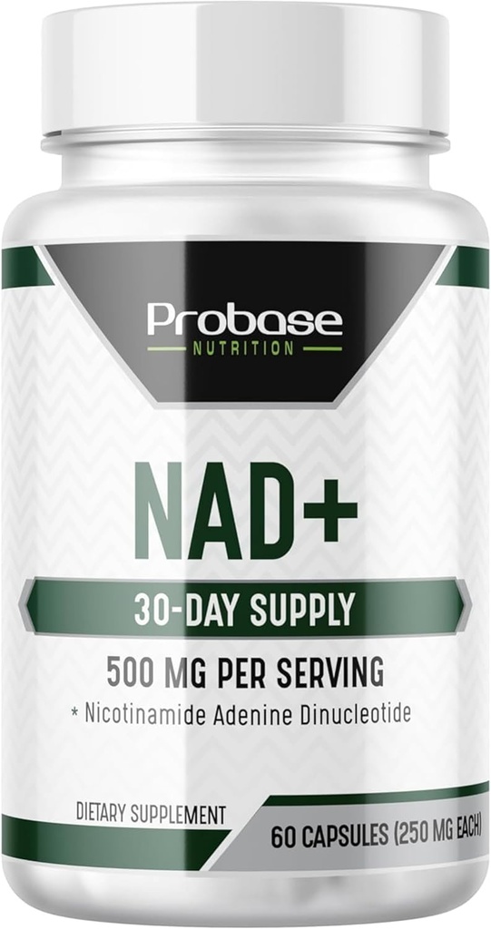 Probase Nutrition NAD Supplement 500mg High Potency 30 Day Supply NAD Maximizer Sarnane nikotiinamiid Riboside Vegan Non GMO Testitud kolmas osapool