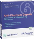 WELMATE - Diarröavastased kapslid ( 24 kapslit) - Loperamiid HCL 2 mg - Kõhulahtisuse sümptomite leevendamine - Upset Kõhulahtisuse leevendamine - Kõhulahtisusevastased tabletid - Ülekaaluline ravim