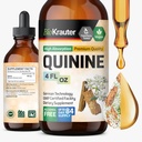 BIO KRAUTER Quinine for Leg Cramps Tinktuur - Cinchona Bark Extract - Vegan Quinine Vequid - Alcohol & Sugar Free Extract 4 Fl.Oz.