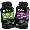 Body Detox Cleanse & Charcoal Kapslid - Soole seedeelundite tugilisandid kõhusoole tervisele - Pro Gut Health Intestine Supplement Binder Magus - Koidupuu Black Walnut Complex & Cloves