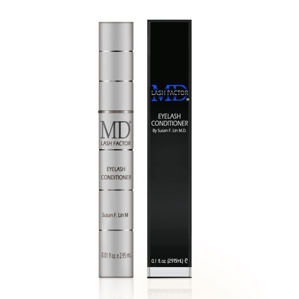 MD Lash Factor ripsmete konditsioneer - 0,1 fl oz, 3-kuuline tarne - igapäevane Lash seerum peptiididega ja biotiin paksemate ripsmete jaoks