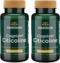 Swanson Cognizin Citicoline 1000 milligrammi 60 köögiviljakapslit (2 pakendit)