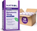 Natrol Advanced Sleep Melatoniin 10mg, toidulisand rahutu une jaoks, aeg vabastada melatoniini tabletid, 30 aega vabastavad tabletid, 30 päeva pakkumine (Pack of 12)