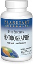 Planetaarsed taimed Täisspektriga Andrographis 400mg - Ayurveda ürdi - 60 tabletti