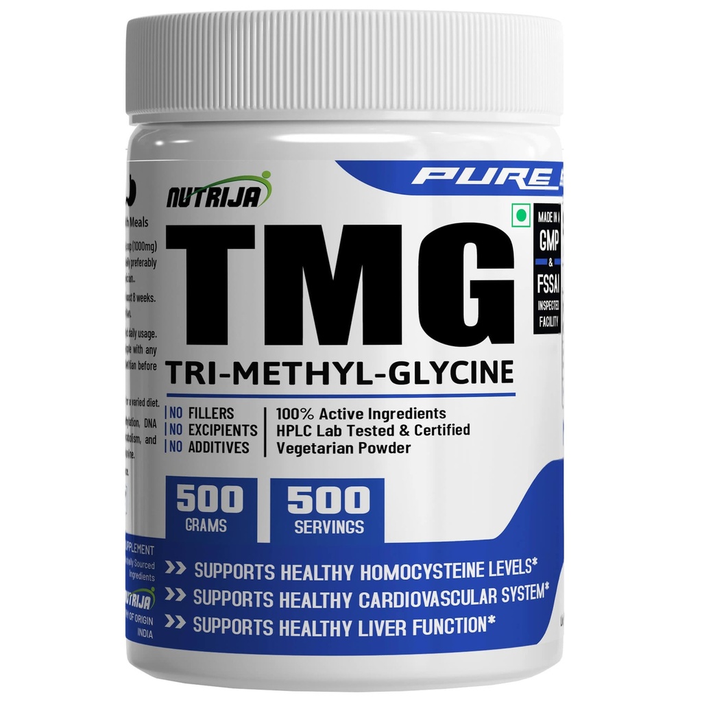 NutriJa-TRIMETHÜÜLGLÜTSIIN (TMG) (veevaba betaiin) (500 grammi)