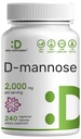 D Mannose 500mg kapslid (2 000mg per Serving), 240 Veggie pillid – kiire toimega vees lahustuv vorm – ekstra tugevusega kuseteede (UTI) tervisetoetus – mitte-GMO, vegan sõbralik