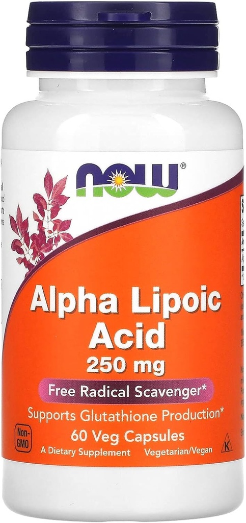 Nüüd toidud Alfa Lipohape 250mg, 60 CT
