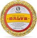 Rawleigh Antiseptic Salve Iconic Yellow Big Tin: 4.5 oz, Natural, Multi-Purpose Ointment Soothes Skin Cuts, Bruises, Irritations, with Turpentine, Phenol, Cottonseed Oil, Original Formula - Pack of 1